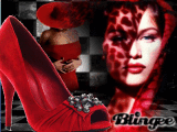 Lady in red