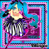 Miku neon pink and blue
