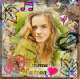 hermione/emma in green & bronw