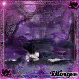 purple gothic angel