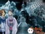 Irma & Hey Hey-Haunted House Blingee
