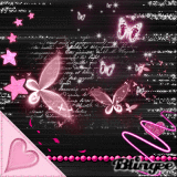 Pink Magic On Black Paper
