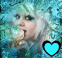 Emo blue girl Emo blue girl