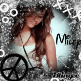 Miley black & white