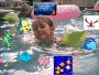 Isabelle swims like a mermaid