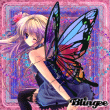 Butterfly Anime Girl(for the contest*