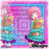 Pink And Blue Anime Girl...