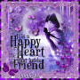 It's a Happy Heart that holds a Friend