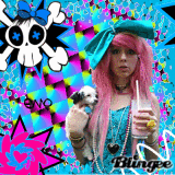 emo scene blue and pink =)