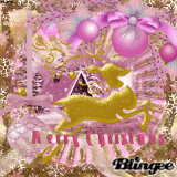 Pink & Gold Christmas Scrap