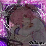 Anime girl  pink and purple