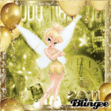 ~*The Tinkerbell Lover Group<3*~New Challenge is: Gold Tinkerbell New Years Blingee:) 