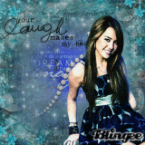 Miley in blue (: