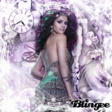 Selena Gomez ( white and purple)