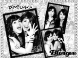 Demi Lovato y Selena Gomez black