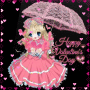 pink anime girl