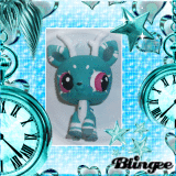 A Blue Sparkly Deer