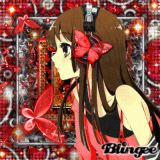 Anime Music in red & Black
