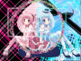 Pink and Blue Sisters. :3