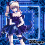 Blue Anime Girl by _Alexis93_