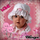 KDO POUR MON AMIE MONIQUE : BEBE TOUT ROSE ET HEUREUX !