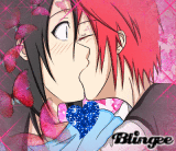 Yo y Sasori kiss