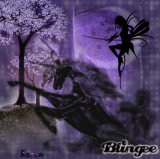 Purple & Black Forest Fairy & Unicorn (PDB Color Challenge #1)