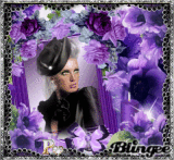 girl vintage purple p