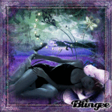 purple goth fantasy