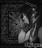 Sasuke - Listening to dark music...