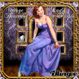 Vintage Lady Beautiful in Purple: by Maddi 