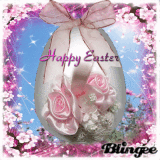 Pink Rose Easter Egg