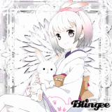 Me and Bunny- White Furisode
