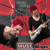 Matthew Bellamy and his red hair