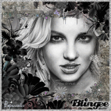 Britney Spears black and white