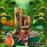 Green & Orange Fairies in the Pond (PDB #1)