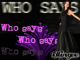 who says