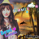 Demi Lovato summer original blingee by girls098 don,t copy