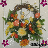 summer floral wreath