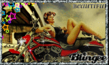 Vintage Biker Chick