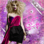 taylor swift in pink and violet taylor swift in pink and violet
