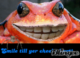 Smile till yer cheeks hurt