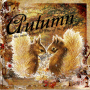 squirrels in autumn