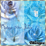 Blue Vintage 50er Jahre