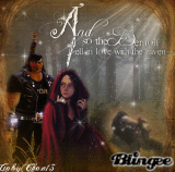 The demon & the raven in the forest Eddie & Ophelia.
