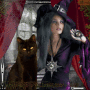Halloween Cat & Witch ~stina.scott