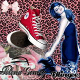 Red sneakers