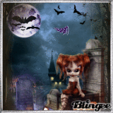 in the night at halloween