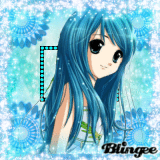 Anime Blue Girl/27.Platz by Beste Anime Blingee