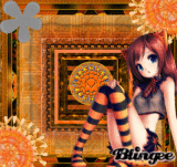 ~`♥Cute Neko Girl In Orange&Black♥`~